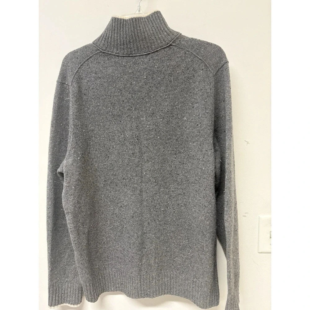Banana Republic Men's Gray LG Cashmere  Wool Blend Pullover Sweater.‎ Heritage